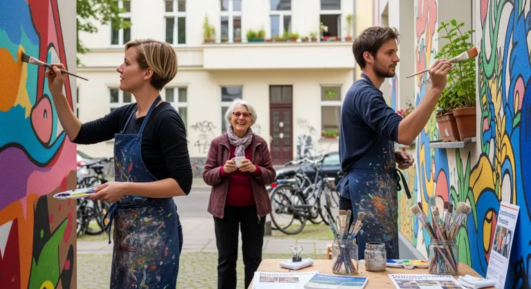 Gemeinschaftsprojekte im Samariterkiez: Wenn Kunst auf Nachbarschaft trifft